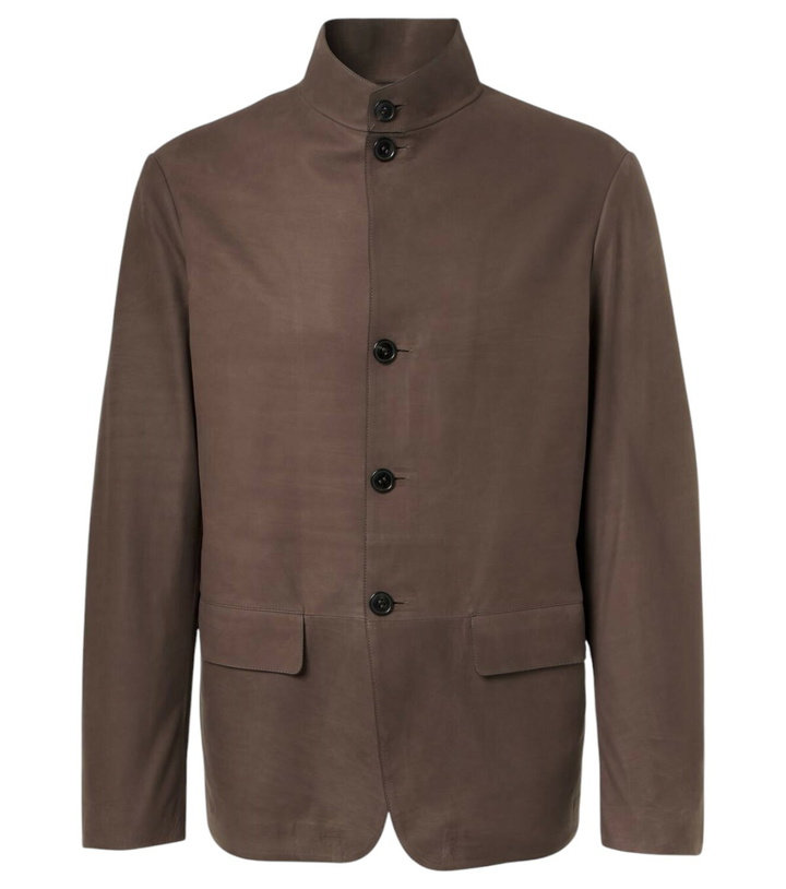 Photo: Zegna Il Conte leather jacket