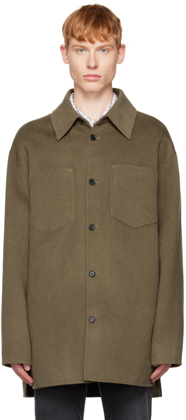 Photo: Acne Studios Khaki Double-Faced Jacket