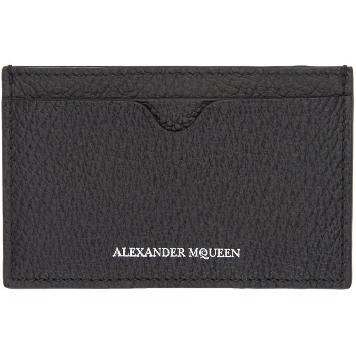 Photo: Alexander McQueen Black Logo Card Holder 