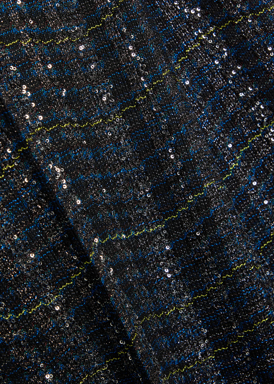 Missoni Striped Metallic-weave Trousers Blue