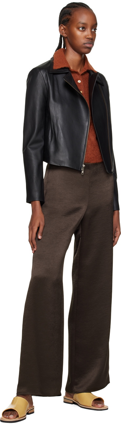 Vince asymmetrical sale leather jacket