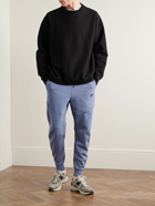 Nike - Sportswear Tapered Logo-Print Cotton-Blend Tech-Fleece Sweatpants - Blue