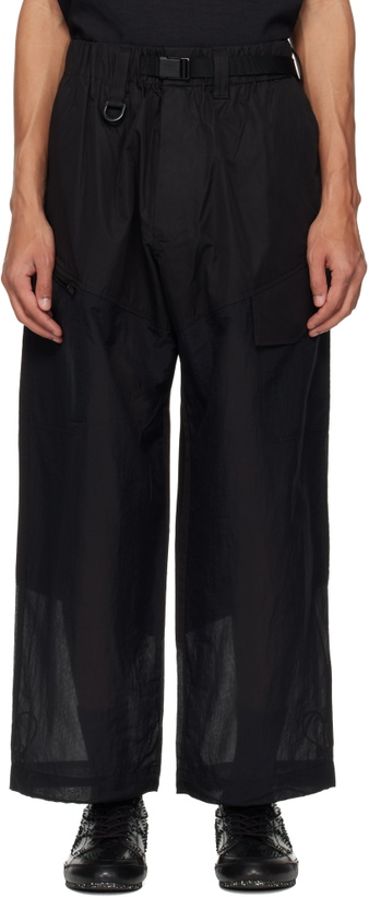 Photo: Y-3 Black UT Straightleg Cargo Pants