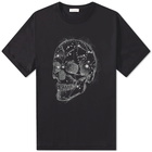 Alexander McQueen Men's Celestial Skull T-Shirt in Black/Silver