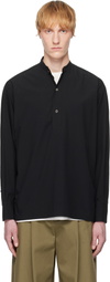 YLÈVE Black Cotton Typewriter Shirt