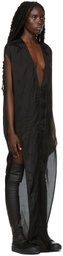 Rick Owens Black Arrowhead Gown Dress