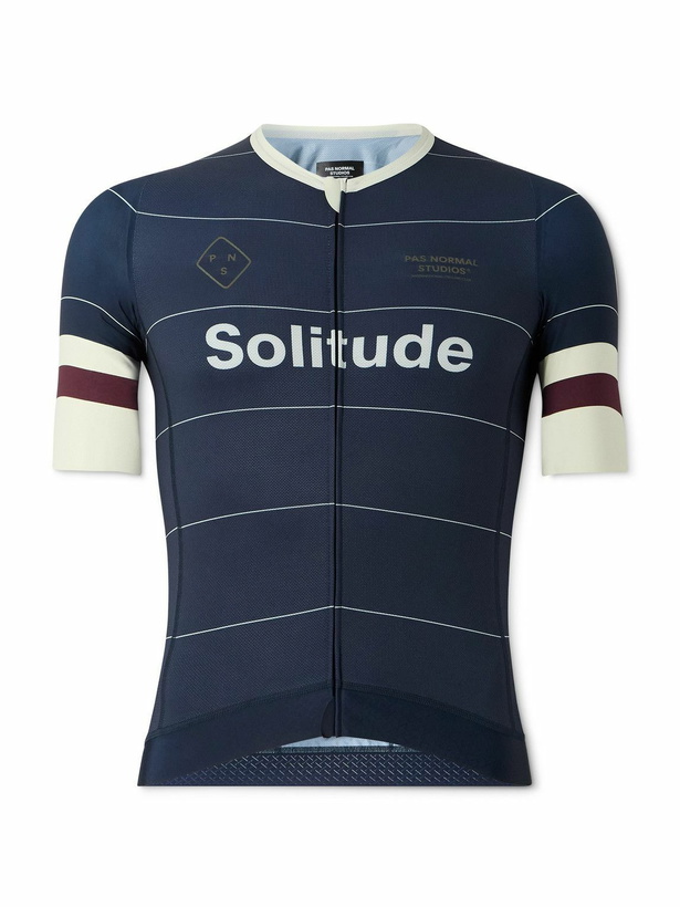 Photo: Pas Normal Studios - Solitude Printed Cycling Jersey - Blue