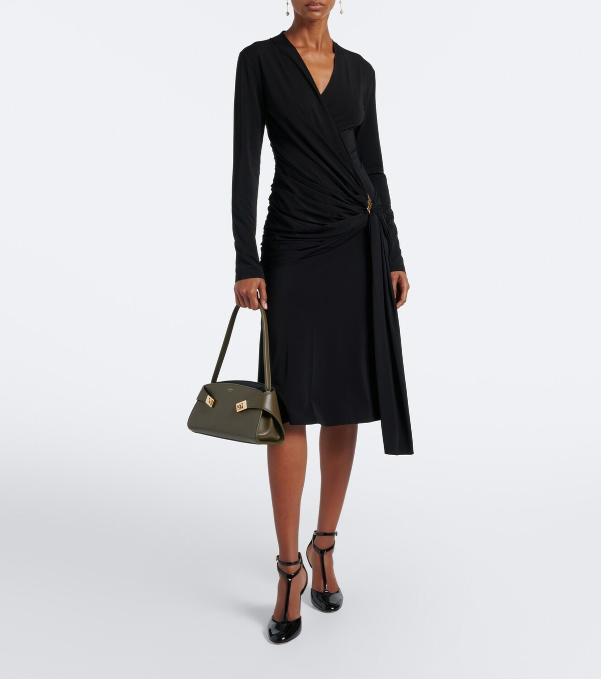 Ferragamo Hug East-West Small leather shoulder bag