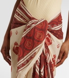 Johanna Ortiz Printed cotton beach cover-up