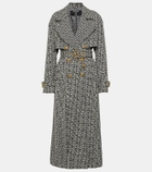 Balmain Monogram jacquard trench coat