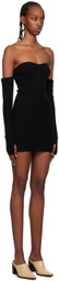 Reformation Black Danielle Mini Dress