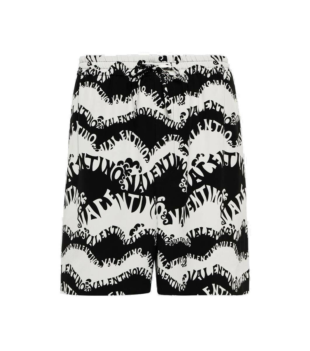 Valentino Archive '70 silk Bermuda shorts Valentino