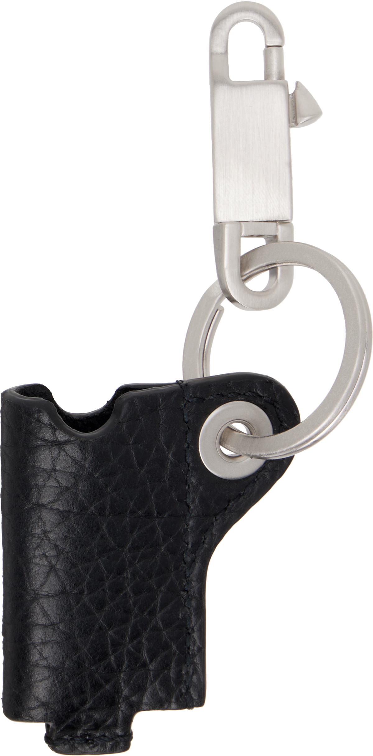 Rick Owens Silver & Black Concordians Mini Lighter Holder Keychain