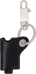 Rick Owens Silver & Black Concordians Mini Lighter Holder Keychain