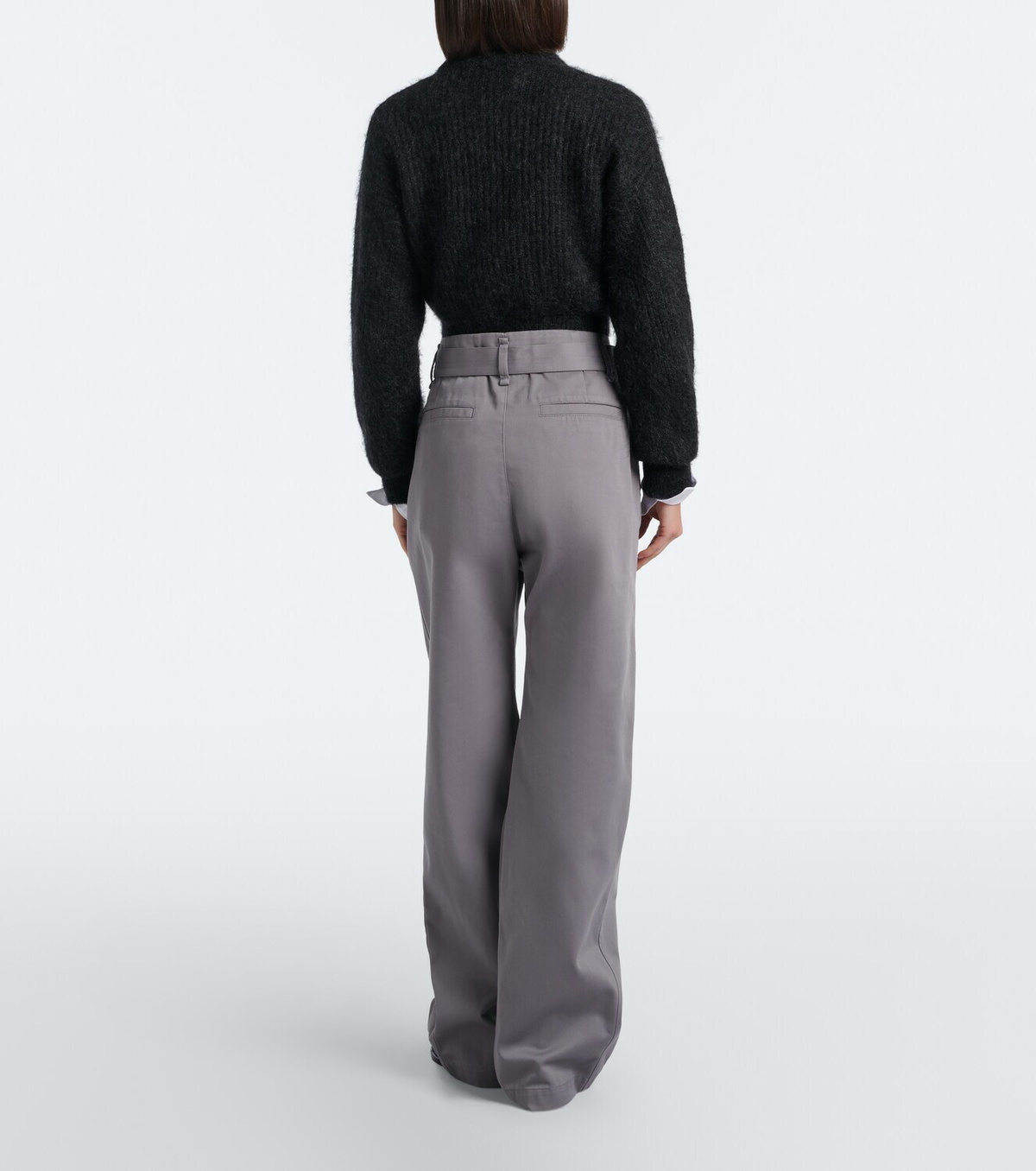 Lemaire Belted twill wide-leg pants