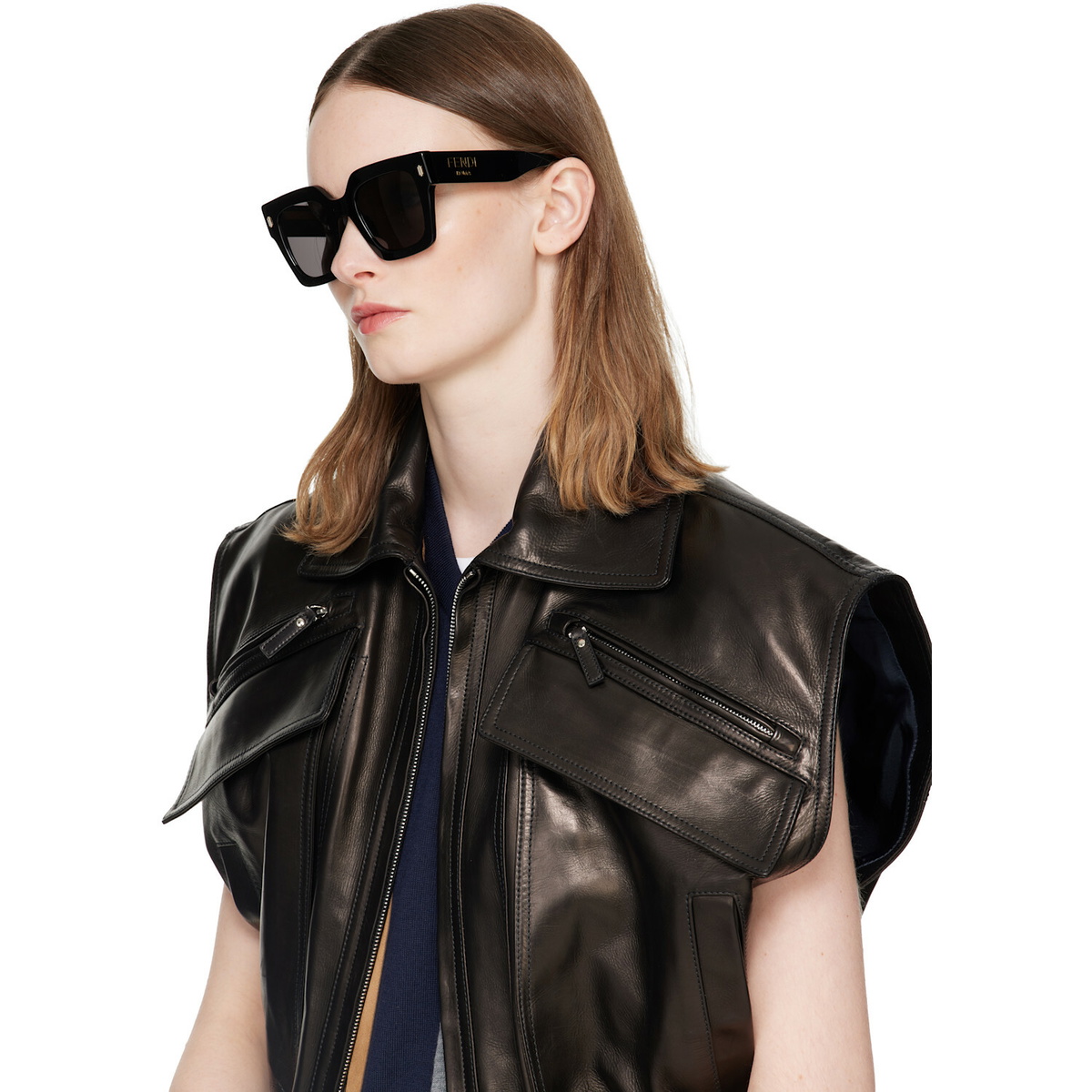 Fendi Black 'Fendi Roma' Sunglasses