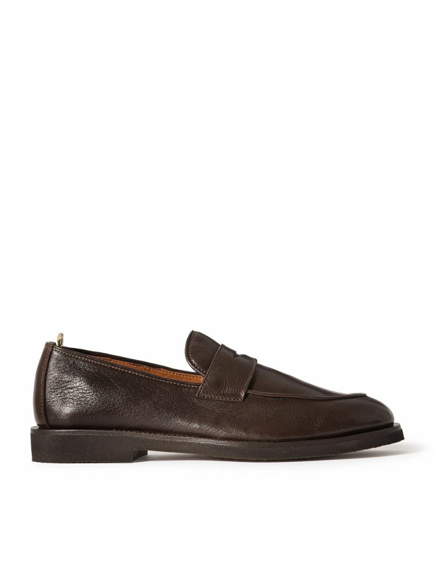 Photo: Officine Creative - Opera Full-Grain Leather Penny Loafers - Brown