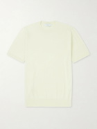 Boglioli - Garment-Dyed Ribbed-Knit Cotton-Jersey T-Shirt - Yellow
