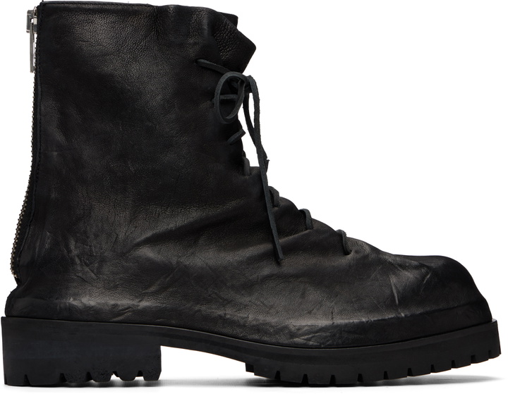 Photo: 424 Black Laced Up Boots