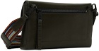 Paul Smith Green Leather Signature Stripe Crossbody Bag
