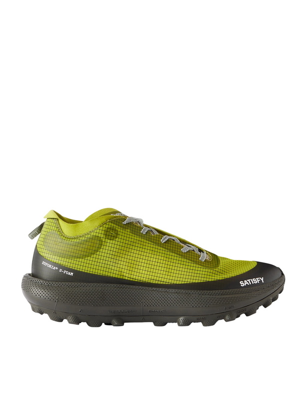 Photo: Satisfy - TheROCKER™ Rubber-Trimmed Rippy™ 66 Trail Running Sneakers - Green