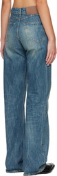 OUR LEGACY Blue Wata Cut Jeans