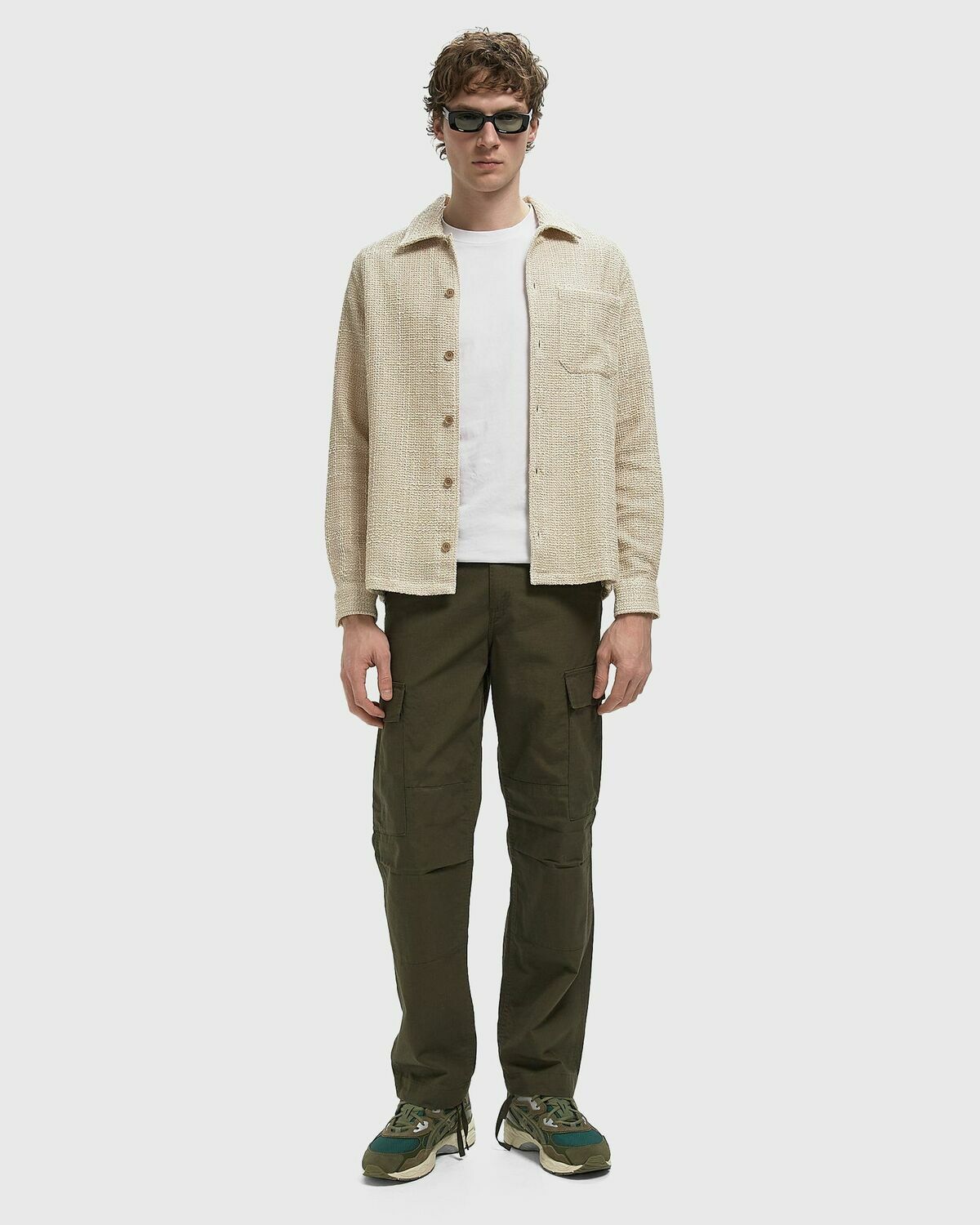 Samsøe & Samsøe SATAKA JC OVERSHIRT 15846 Beige Mens Longsleefe