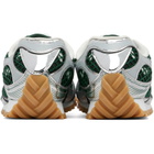 Bottega Veneta Silver & Green Orbit Sneakers