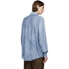 Schnaydermans Blue Oversized Faded Shirt