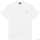 A.P.C. Men's Carter Logo Polo Shirt in White