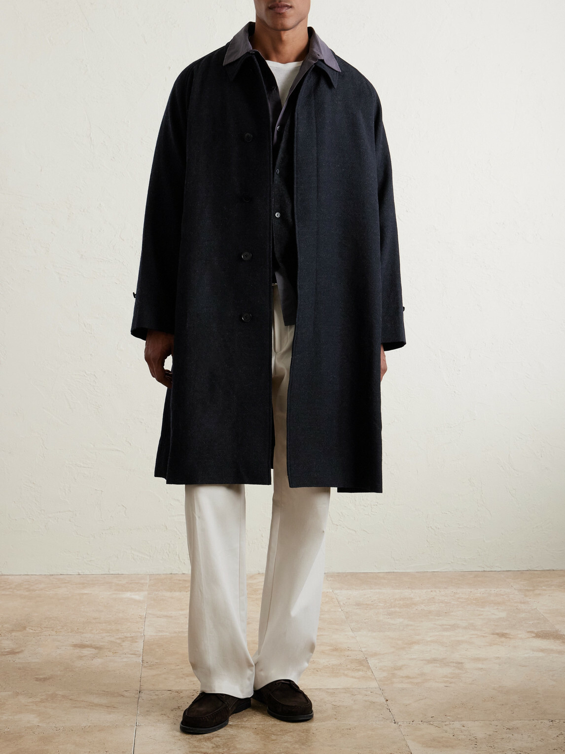 Kaptain Sunshine - Walker Wool Coat - Blue
