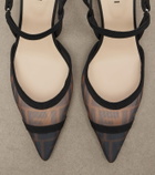 Fendi Colibrì mesh slingback pumps