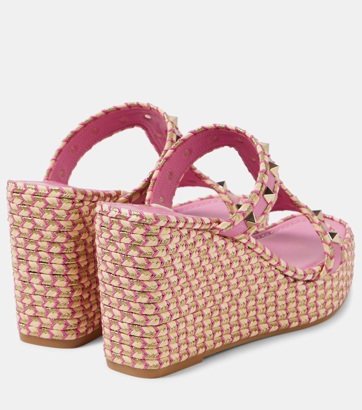 Valentino Garavani Rockstud wedge sandals Valentino Garavani