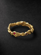 HEALERS FINE JEWELRY - Recycled Gold, Iolite and Garnet Ring - Gold