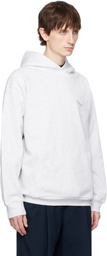 Dime Gray Classic Small Logo Hoodie