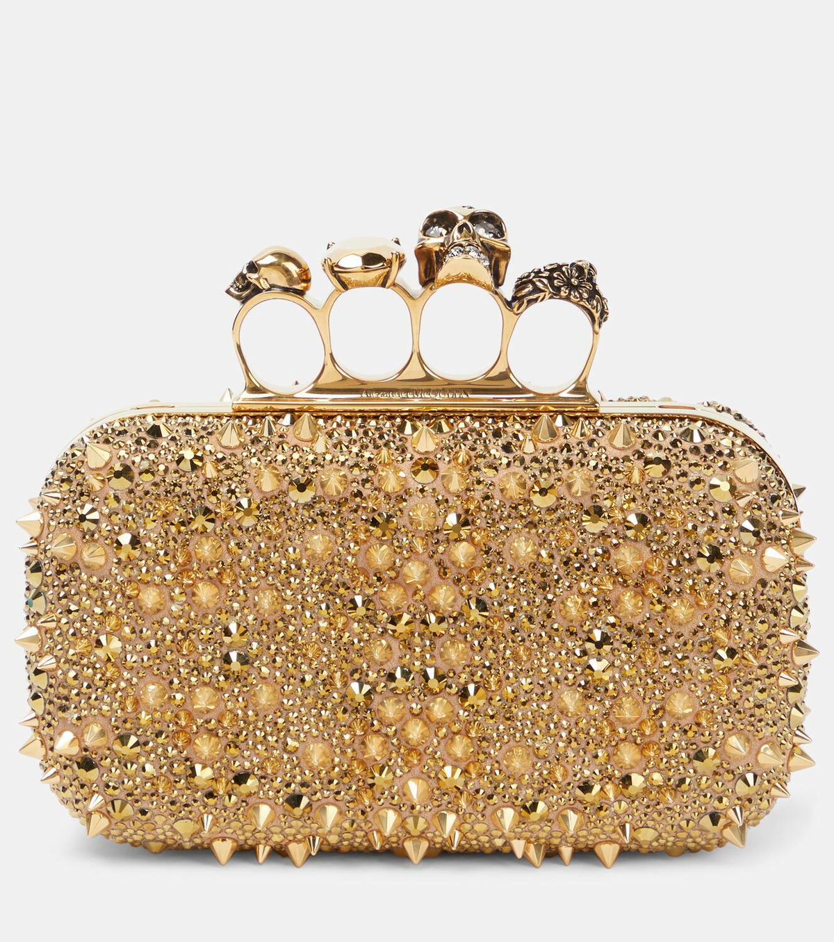 Alexander mcqueen brass online knuckle purse