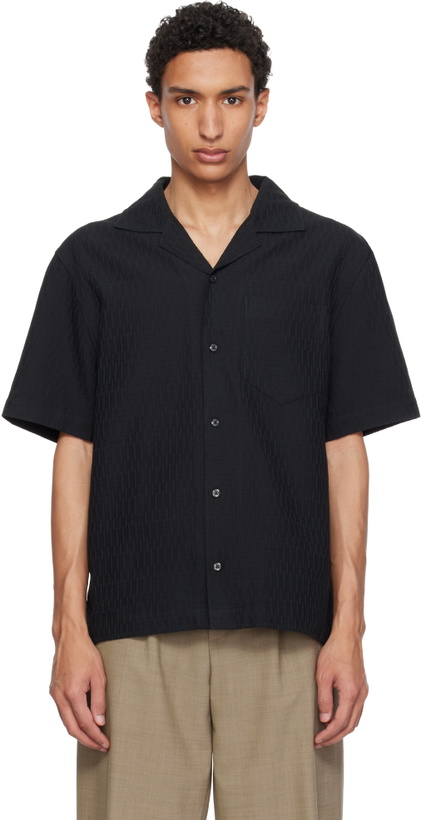 Photo: Hugo Black Oversized-Fit Structured Cotton Shirt