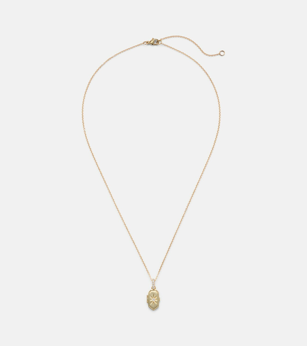Stone and Strand Northern Star 10kt gold necklace with diamond