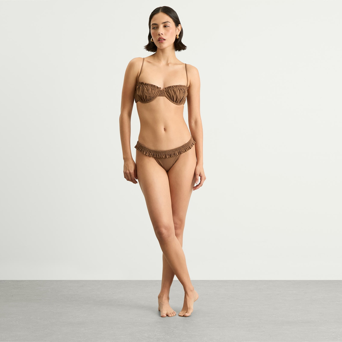 Faithfull The Brand Women's Esterel Bikini Top in Clay
