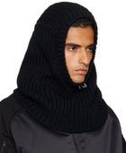 Y-3 Black Knitted Hood Balaclava