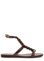 Gianvito Rossi Capua Braided Leather Sandals Brown