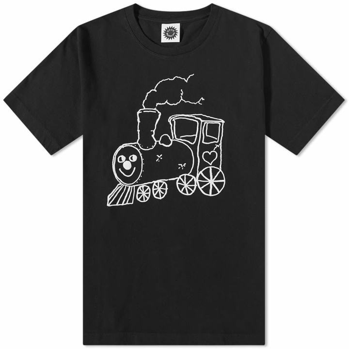 Photo: Good Morning Tapes Men's Swampy Train T-Shirt in Black