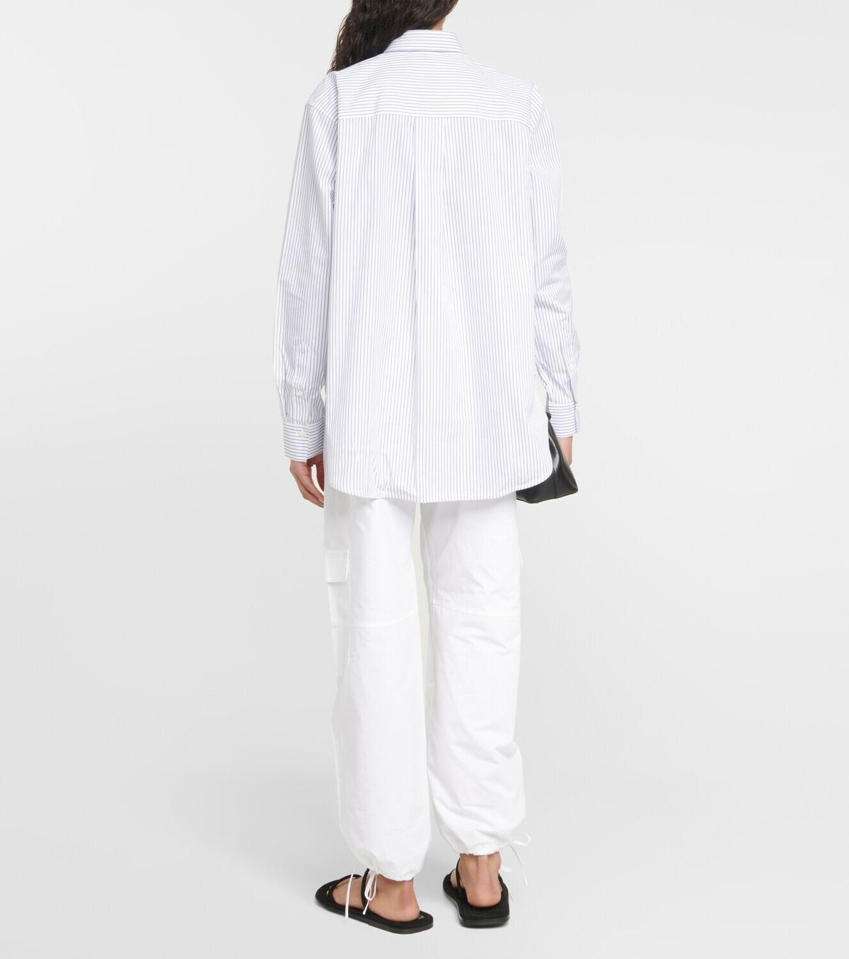 Toteme Striped cotton-blend shirt