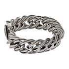 Emanuele Bicocchi Silver Plated Chain Bracelet