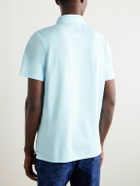 G/FORE - Rib Gusset Stretch Tech-Piqué Golf Polo Shirt - Blue