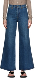 CO Indigo Wide-Leg Jeans