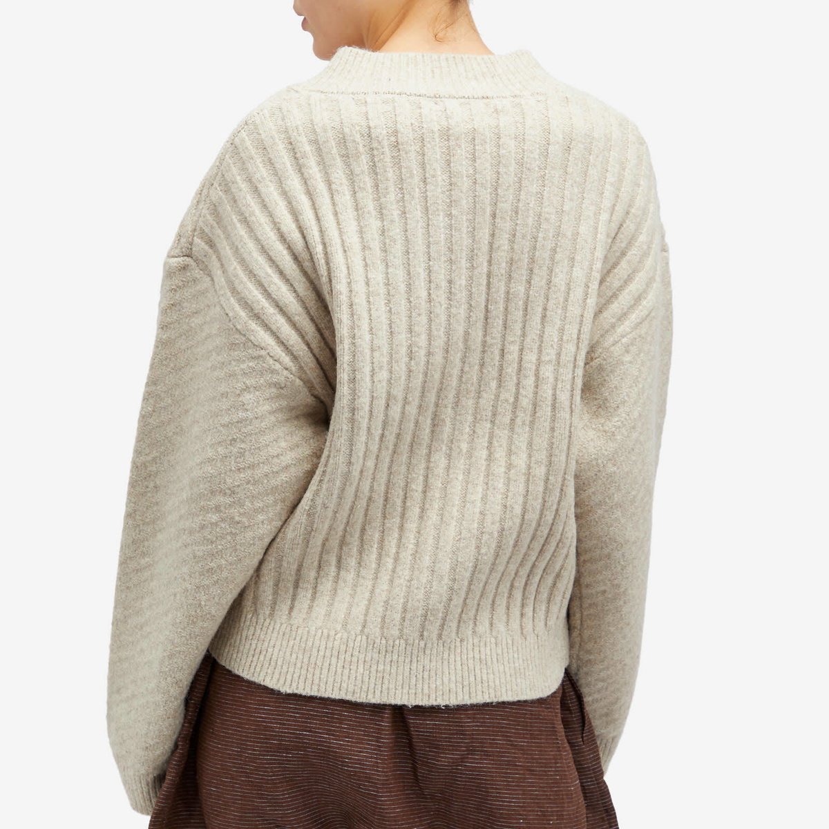 Deiji Studios Women's OS Square Cardigan in Off-White