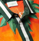 Casablanca - Printed Silk-Twill Shirt - Orange