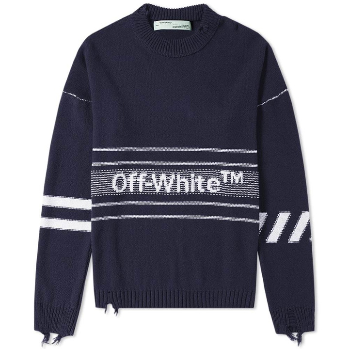 Photo: Off-White Logo Crew Knit