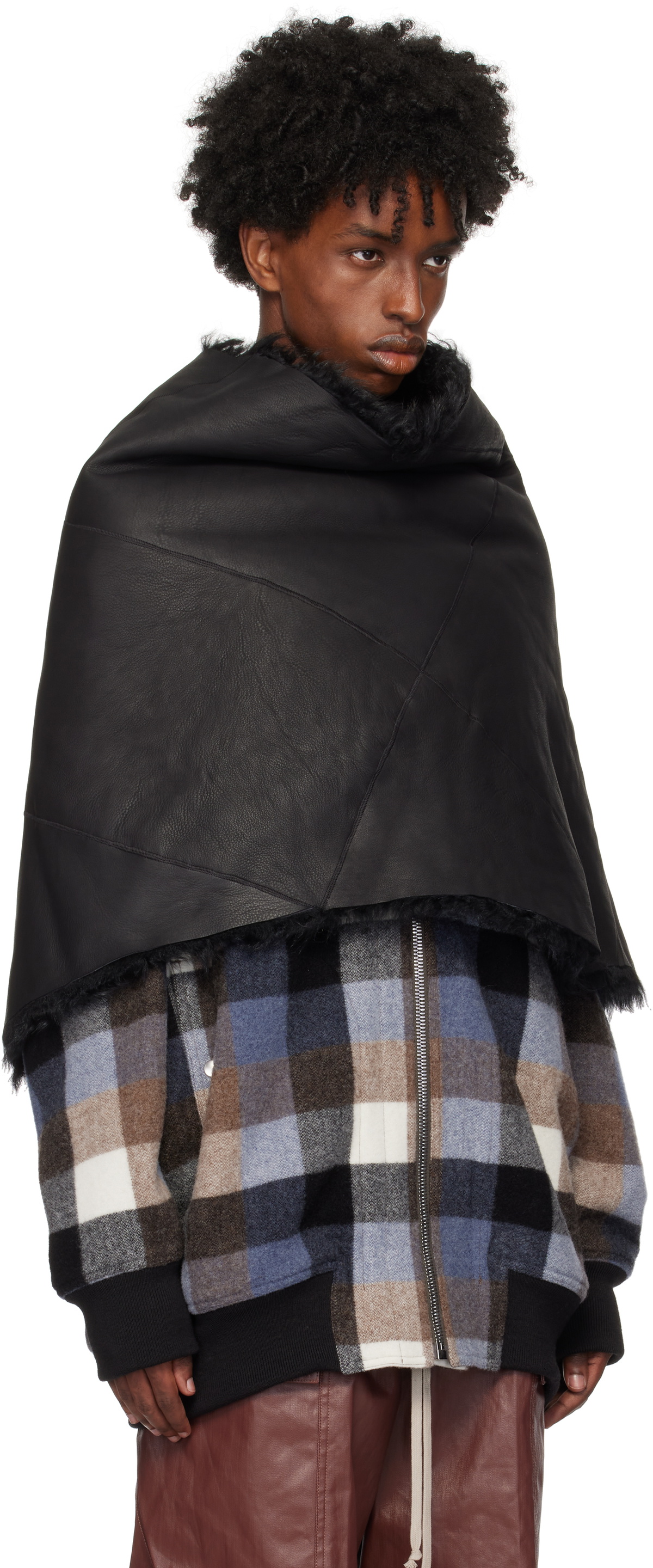 【関税＆送料込み】Rick Owens Cowl Scarf Rick Owens Black Porterville Cowl Scarf Rick Owens
